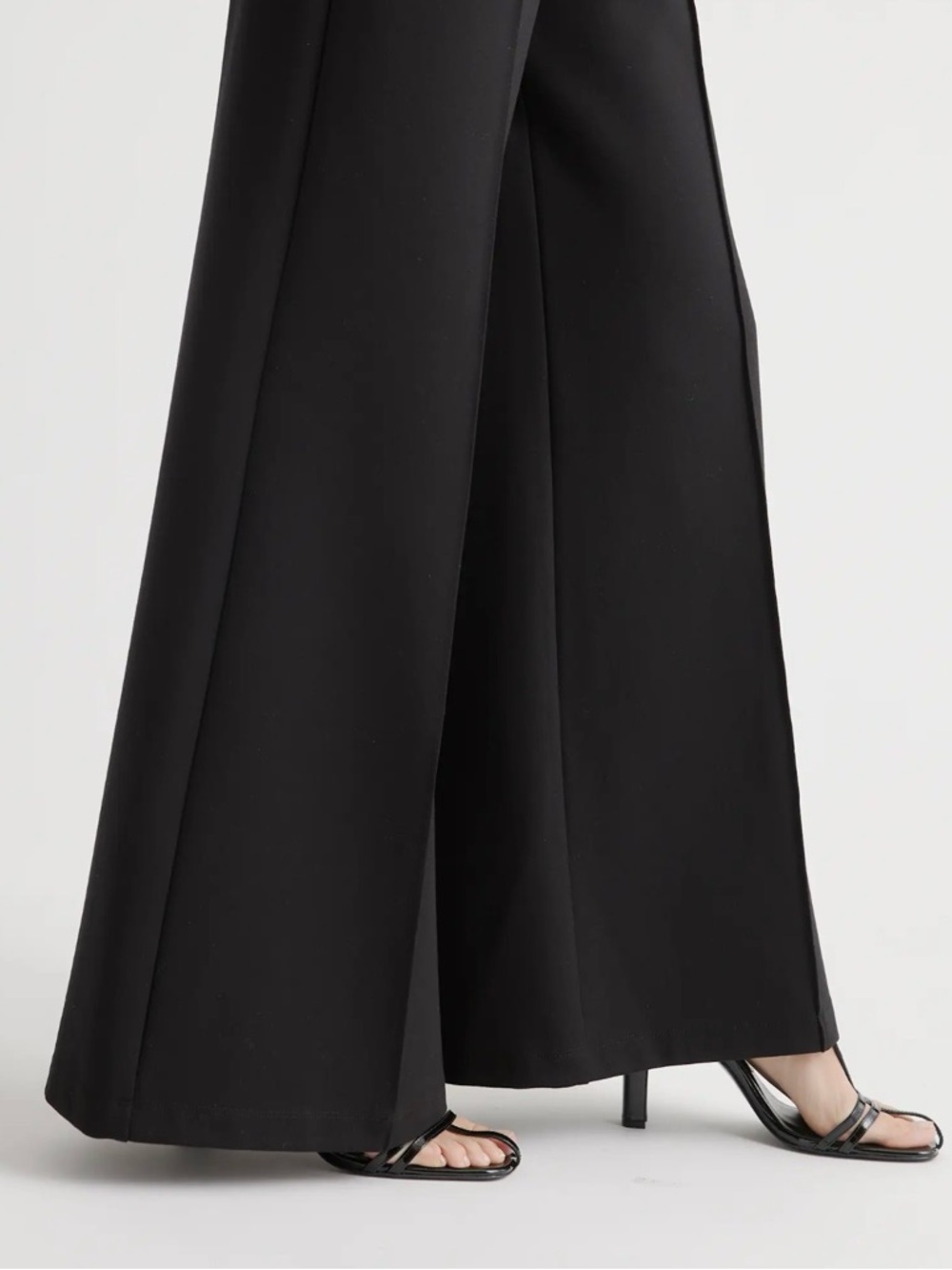 Quince Ultra-Stretch Ponte Super Wide Leg Pants - Picture 6 of 9
